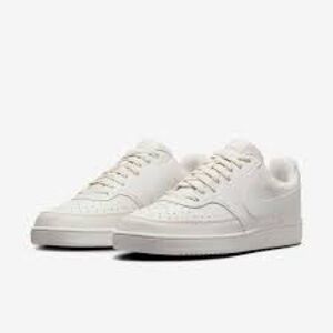 Nike Court Vision Low. All white.
